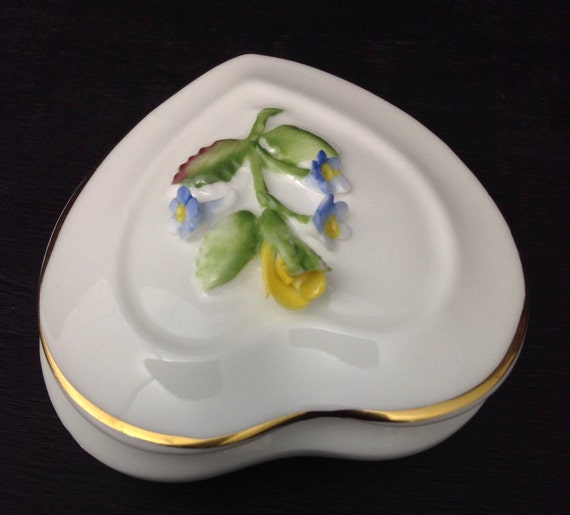 English China Ring Box    Trinket Box   Jewelry B… - image 2