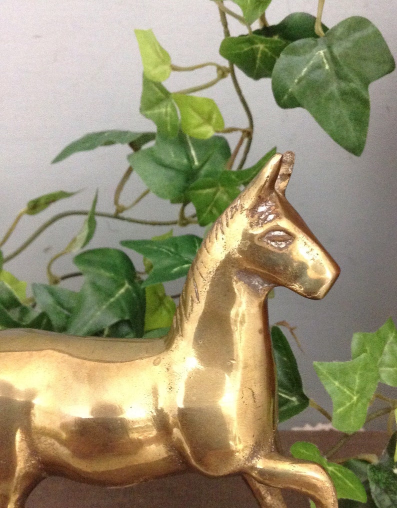 Solid Brass Horse Figurine Vintage Brass Horse Figurine - Etsy