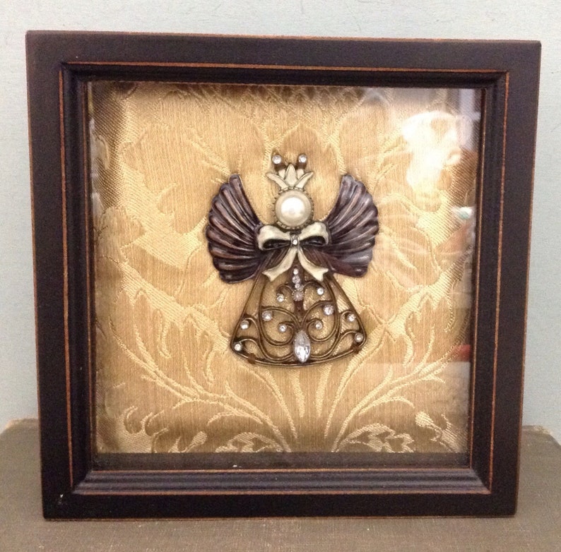 Shadow Box Wall Hanging Angel Wall Art Angel Picture Victorian Etsy