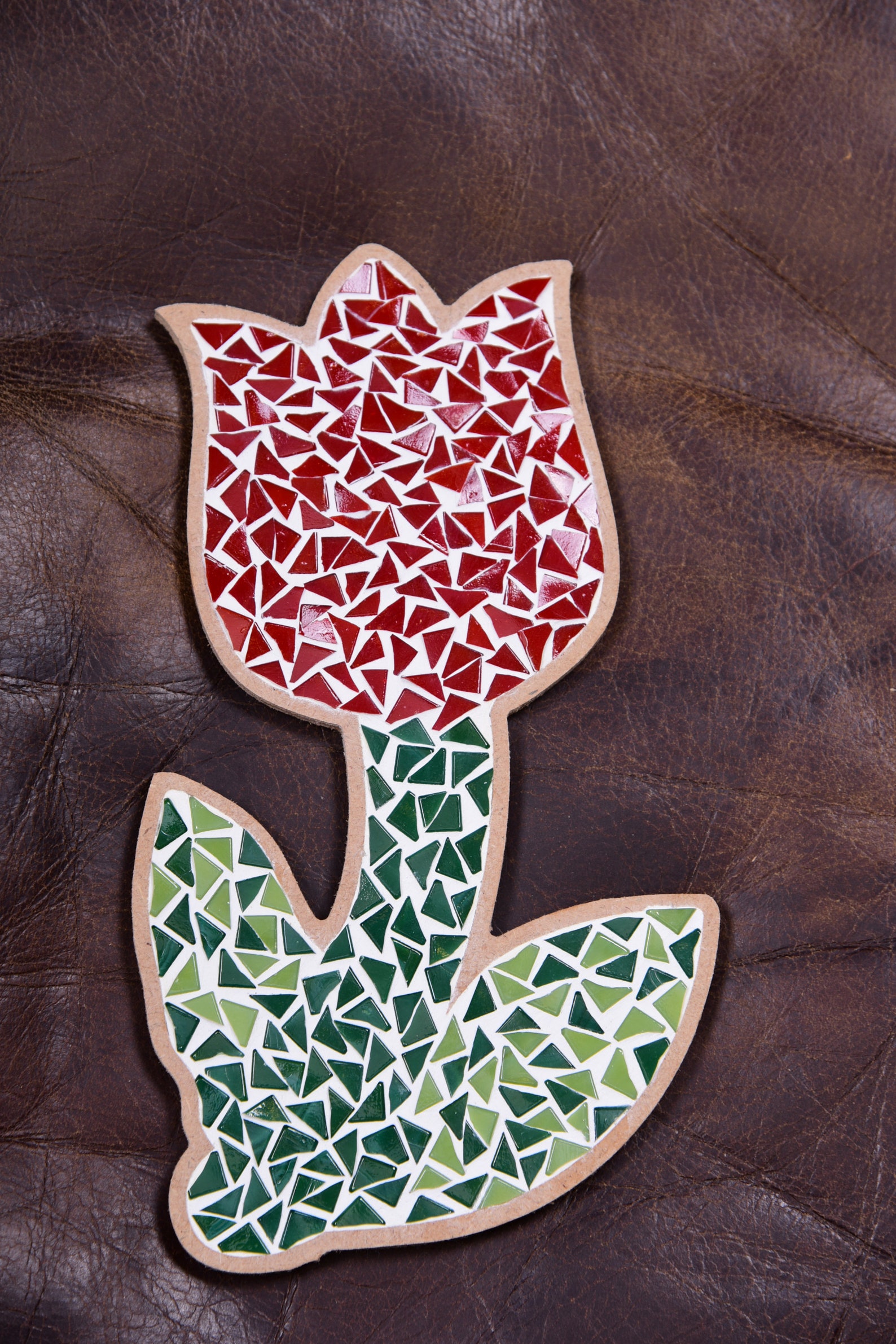 DIY Mosaic Tulip Kit Glass Tiles Crafts Arts Children Adult Etsy