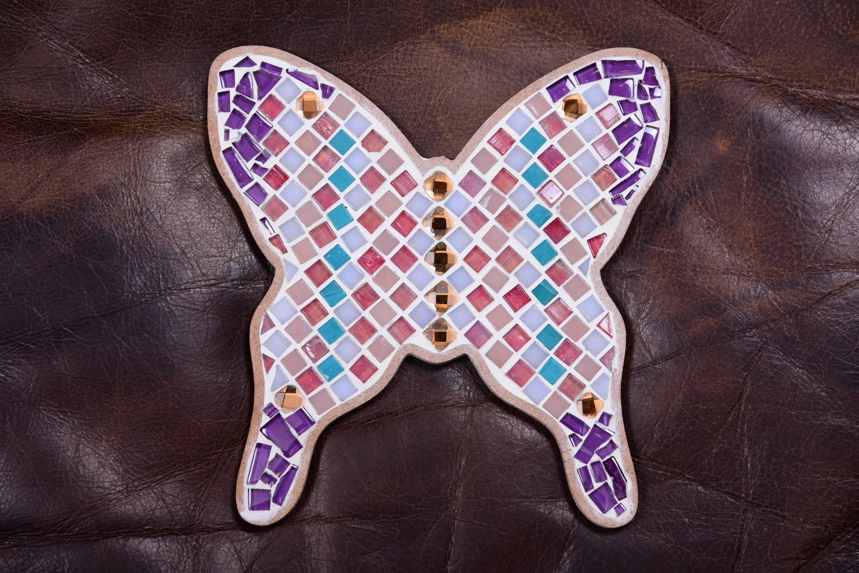 DIY Mosaic Butterfly KIT Glass Tiles Crafts Arts Children Etsy
