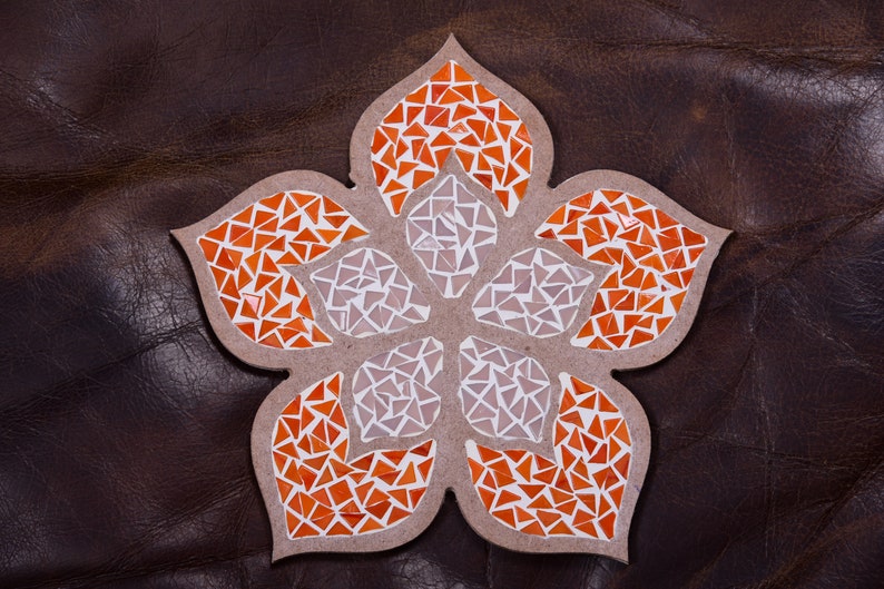 DIY Mosaic FLOWER kit Etsy