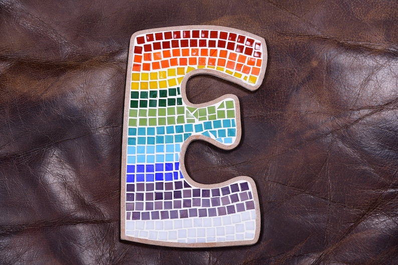 DIY Mosaic LETTERS Kit Etsy