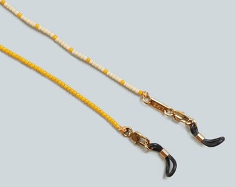 YELLOW BEADS Glasses Chain, Mask Chain | Men | Women