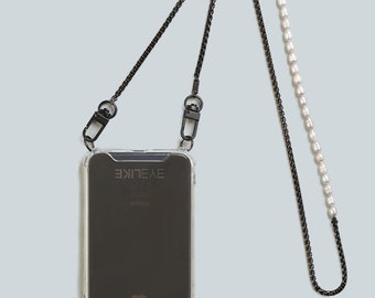 PEARL PHONE Chain | Stainless Steel | Sweetwater Pearls | Phone Strap