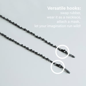 LAVA STONE | Glasses Chain from natural material for men and women | lightweight gift for dad or him