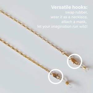 MINIMAL | Gold Eyewear Holder | modern and minimal glasses chain for men and women