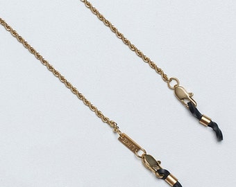 TWIST gold | glasses & mask chain | ethical | recycled stainless steel