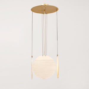 Horizon Pendant - Porcelain pendant light, ceramic pendant, chandelier, overhead light, statement light