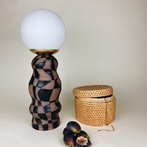Ceramic mid century modern table lamp - MS Paint Lamp