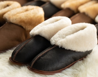 The Best Sheepskin Slippers in the Universe - Women's Sizing - Finest shearling fur, crafted into the all-time coziest house shoes