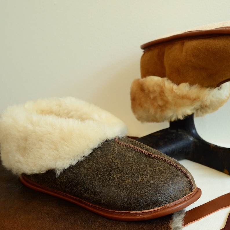 The Best Sheepskin Slippers in the Universe Men's Sizing Finest shearling fur, crafted into the all-time coziest house shoes image 10