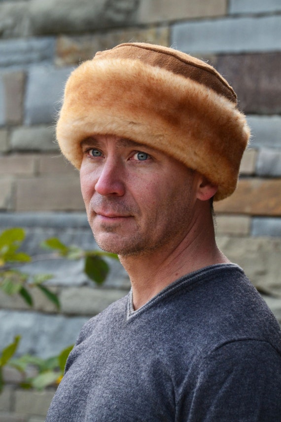 Shearling hat mens Clearance