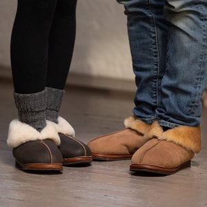 The Best Sheepskin Slippers in the Universe Men's Sizing Finest shearling fur, crafted into the all-time coziest house shoes image 9