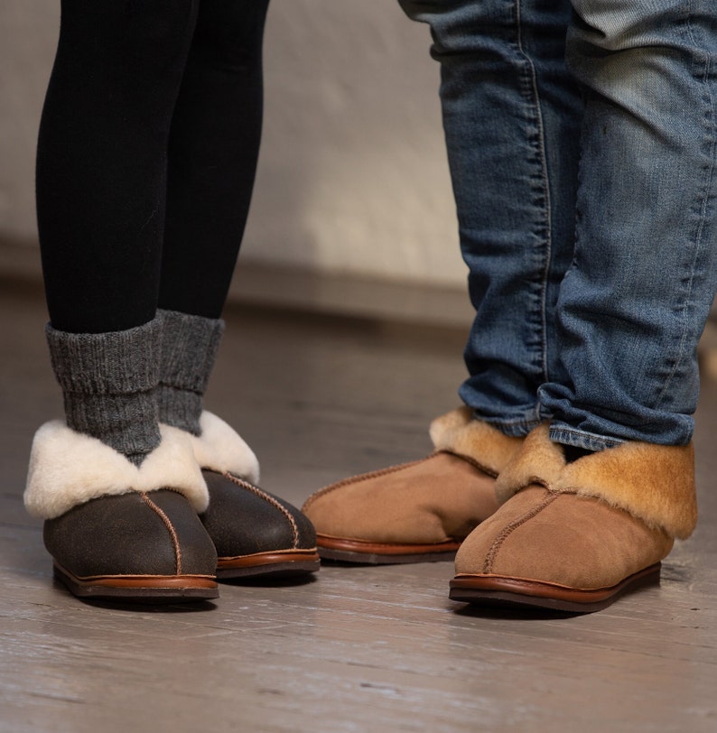 The Best Sheepskin Slippers in the Universe Men's Sizing Finest shearling fur, crafted into the all-time coziest house shoes image 9