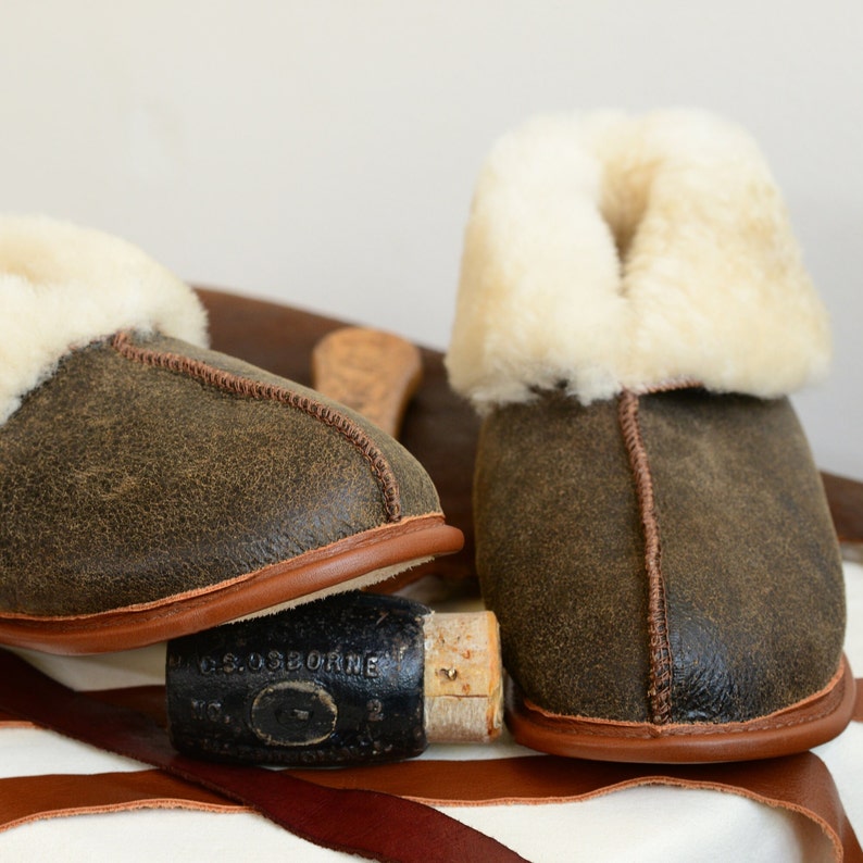 The Best Sheepskin Slippers in the Universe Men's Sizing Finest shearling fur, crafted into the all-time coziest house shoes image 4