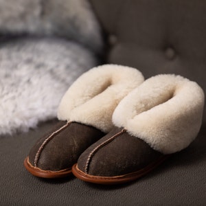 The Best Sheepskin Slippers in the Universe Men's Sizing Finest shearling fur, crafted into the all-time coziest house shoes image 7