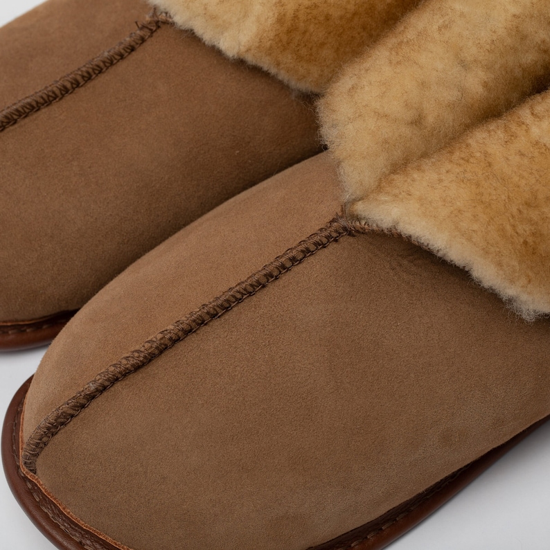 The Best Sheepskin Slippers in the Universe Men's Sizing Finest shearling fur, crafted into the all-time coziest house shoes image 8
