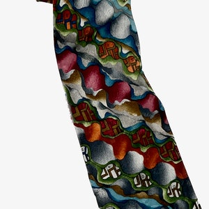 Jerry Garcia Neckties New with Tags One of a Kind Garcia Ties from Original Run Design by Manufacturer Grateful Dead Collectible Merchandise Northern Lights 1