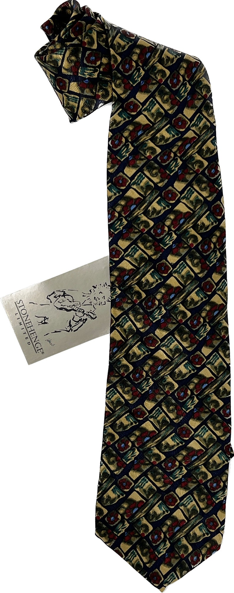 Jerry Garcia Neckties New with Tags One of a Kind Garcia Ties from Original Run Design by Manufacturer Grateful Dead Collectible Merchandise Snail Garden