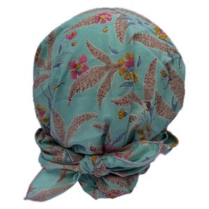 Cotton Soft Chemo Headwear Lightweight with Matching Bandana, Solidarity Friends Chemo Headwear, Skull Cap, Cancer Head Covering, Chemo Cap