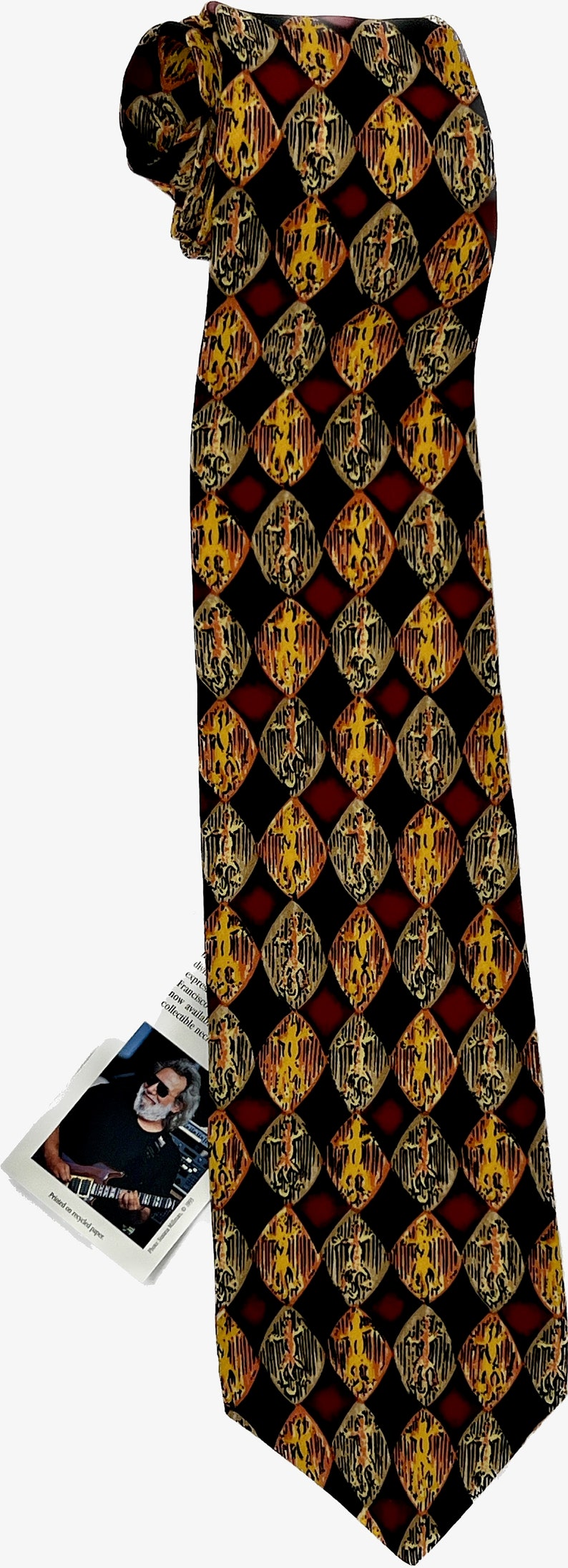 Jerry Garcia Neckties New with Tags One of a Kind Garcia Ties from Original Run Design by Manufacturer Grateful Dead Collectible Merchandise Gekko