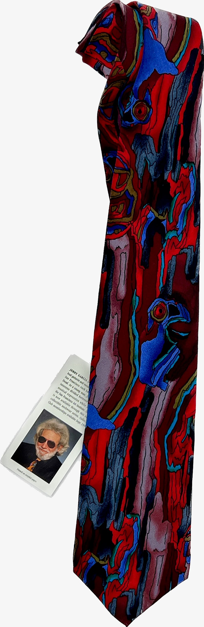 Jerry Garcia Neckties New with Tags One of a Kind Garcia Ties from Original Run Design by Manufacturer Grateful Dead Collectible Merchandise image 5