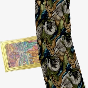 Jerry Garcia Neckties New with Tags One of a Kind Garcia Ties from Original Run Design by Manufacturer Grateful Dead Collectible Merchandise Northern Lights 2