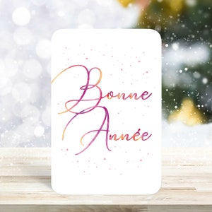 Lot de 3 Cartes BONNE ANNEE, carterie, carte de voeux image 3