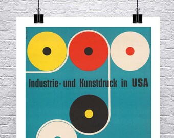 Mid Century Modern Exhibition Poster, Fine Art Print