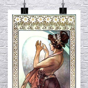 Alphonse Mucha Pole Star Art Nouveau Giclee Print