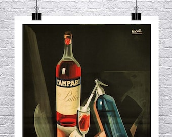 Campari 1926 Vintage Liquor Ad: Fine Art Giclee Print