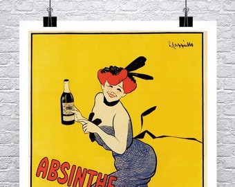 Absinthe Gempp Pernod vintage Alcool Publicité Poster Fine Art Giclee Imprimer sur toile premium ou papier