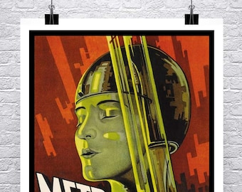 Metropolis 1927 Movie Poster: Vintage Sci-Fi Giclee Print