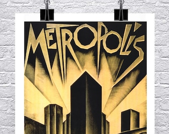 Metropolis 1927 Movie Poster: Vintage Sci-Fi Giclee Print