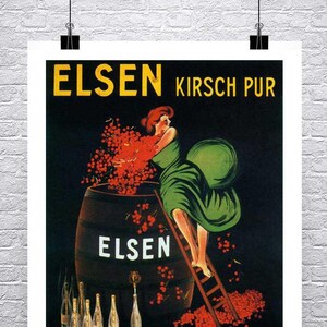 Leonetto Cappiello Elsen Wine Vintage Poster Art Print