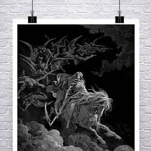 The Vision of Death Gustave Dore Fine Art Giclee Print on Premium Canvas or Paper