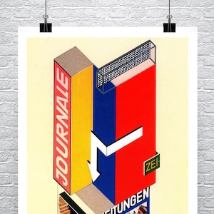 Herbert Bayer Bauhaus Poster: Journale 1924 Giclee Art Print