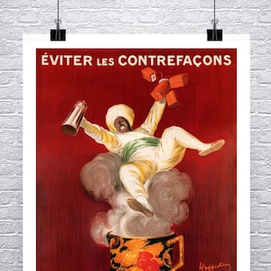 Cafe Martin 1921 Vintage Leonetto Cappiello Café Publicidad Cartel de alta calidad Giclee Impresión en lienzo premium o papel