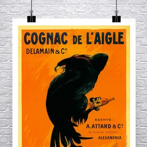 Cognac Eagle Vintage Advertising Poster: Leonetto Cappiello Giclee Print