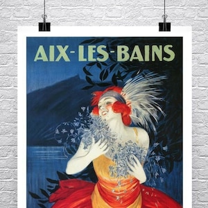 Aix-Les-Bains Vintage French Poster: Leonetto Cappiello Fine Art Giclee Print