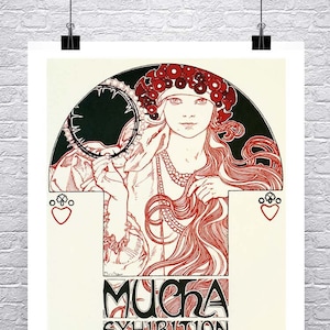 Alphonse Mucha: Brooklyn Museum Exhibition - Art Nouveau Giclee Print