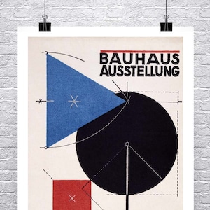 Bauhaus Ausstellung 1923: Vintage Deutsche Kunst Posterdruck