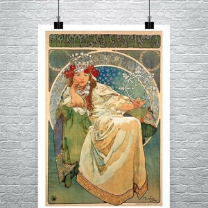 ヒヤシンス姫/アルフォンス ミュシャ/ポスター Amazon.co.jp: Alphonse Muchaアルフォンス・ミュシャ画家の作品