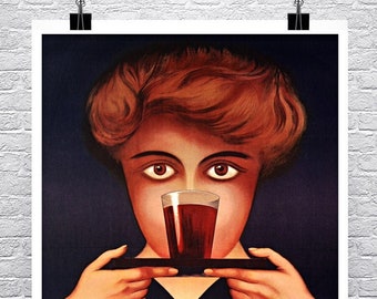 Koto Vintage French Art Deco Liquor Advertising Poster Fine Art Giclee Print on Premium Canvas or Paper