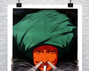 Cartel publicitario vintage de cigarrillos Matossian: Impresión giclée de bellas artes