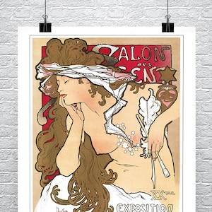 Alphonse Mucha Paris Exposition 1896 Art Nouveau Print