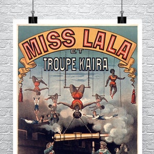 Miss Lala Circus Poster: Vintage French Sideshow Art Print