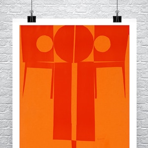 Leo Manso Mid-Century Modern Art Poster: 1964 Giclee Print
