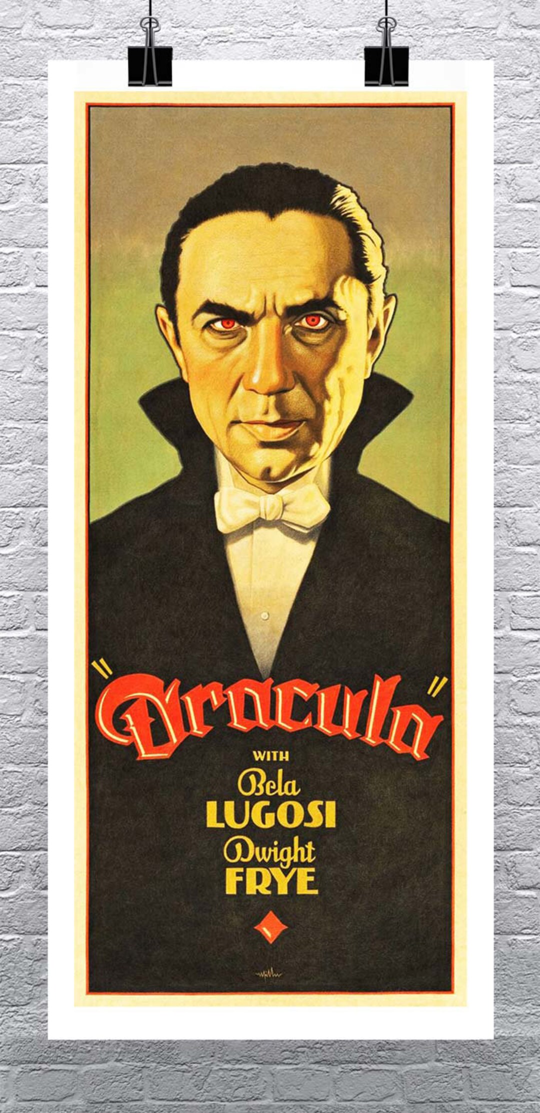Dracula Vintage Horror Movie Poster Fine Art Giclee Print on Canvas or ...